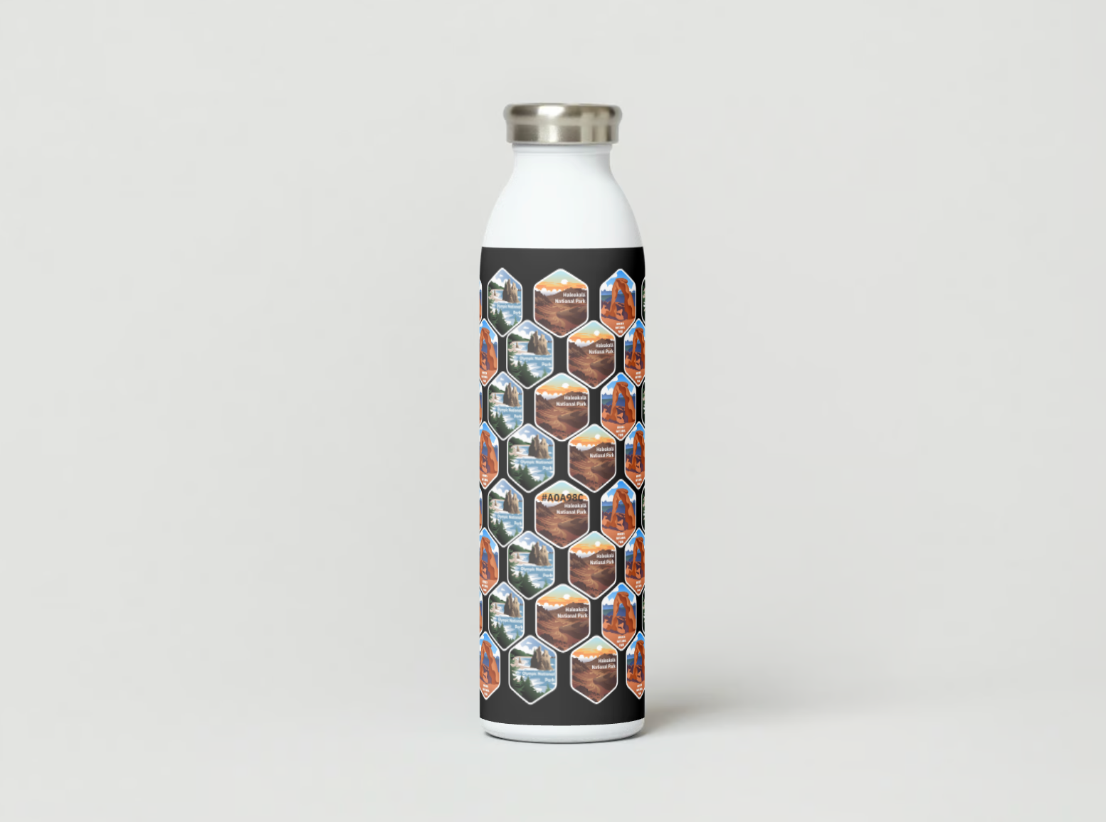 63 National Parks Engraved Thermo Bottle + Stickers