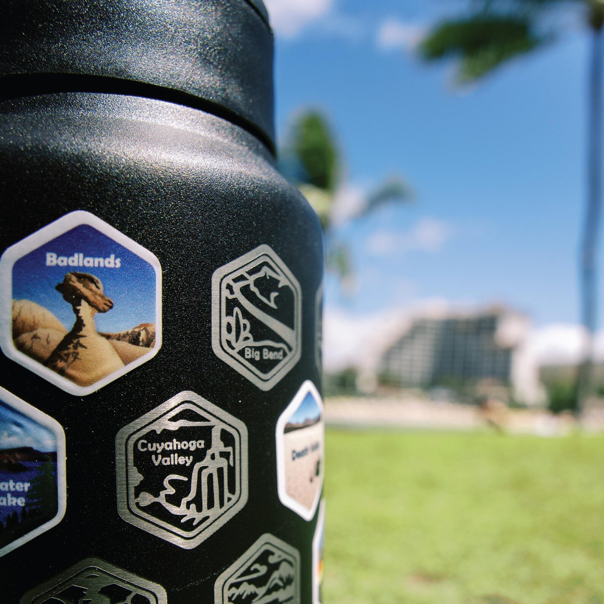63 National Parks Engraved Water Bottle Set – 2 Pack 32 oz + Stickers | Choose Your Colors - DOT.IT