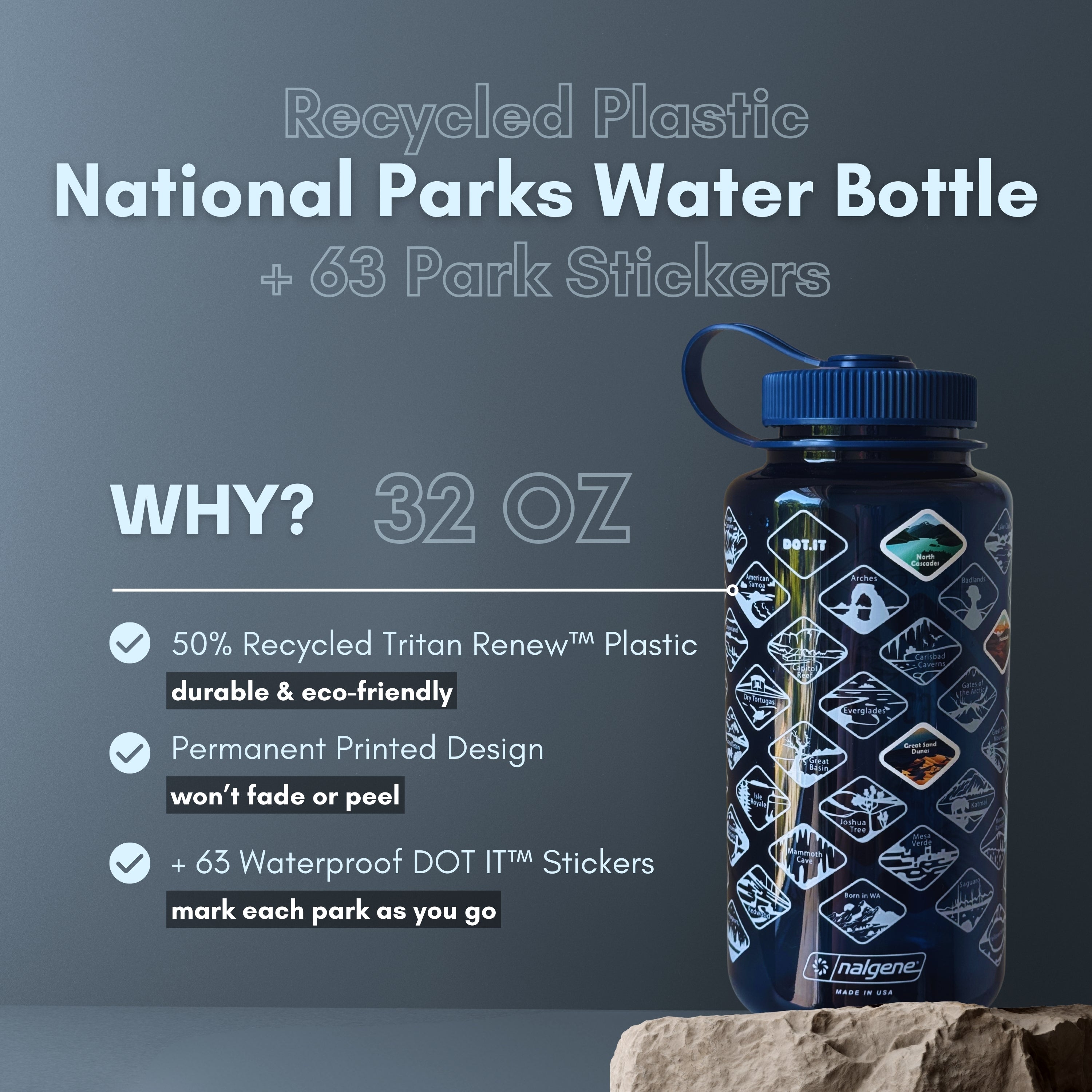 Nalgene® x DOT IT™ 63 National Parks Bottle