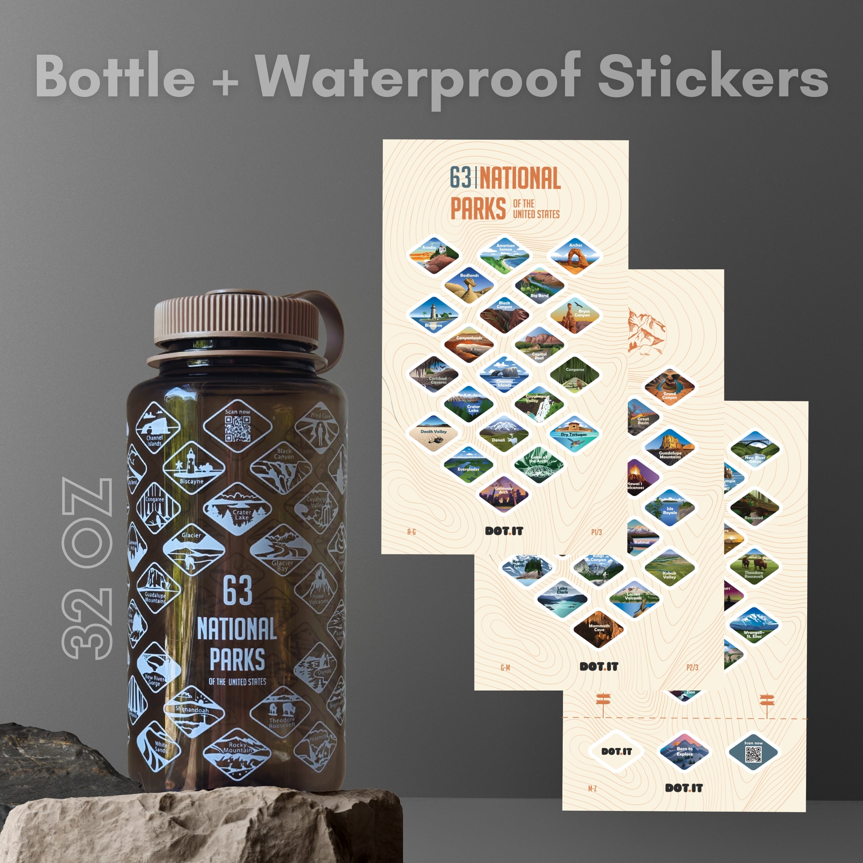 Nalgene® x DOT IT™ 63 National Parks Bottle